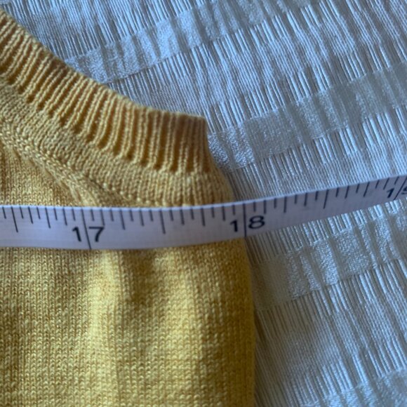 Charter Club Silk Blend Knit Camisole Tank Top Size M Mustard Yellow Preppy - Picture 5 of 5